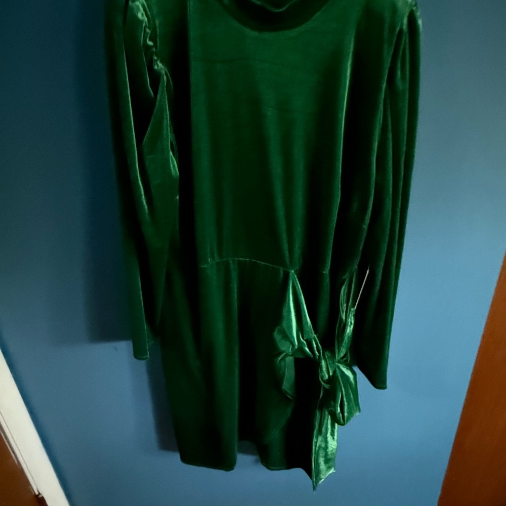 Eloquii Green Long Sleeve Dress
